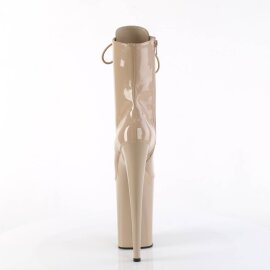 Pleaser INFINITY-1020 Botín Plataforma Charol Beige EU-39 / US-9