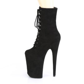 Pleaser INFINITY-1020FS Botín Plataforma Ante Sintético Negro EU-35 / US-5