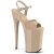 Pleaser INFINITY-909 Sandalia de Tacón Plataforma Charol Beige EU-36 / US-6