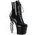 Pleaser IRONAgarre-1020 Botín Plataforma Charol Negro EU-37 / US-7