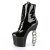 Pleaser IRONAgarre-1020 Botín Plataforma Charol Negro EU-37 / US-7