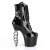 Pleaser IRONAgarre-1020 Botín Plataforma Charol Negro EU-37 / US-7