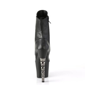 Pleaser IRONAgarre-1020 Botín Plataforma Cuero Sintético Negro EU-35 / US-5