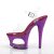 Pleaser MOON-708LG Sandalia de Tacón Plataforma Transparente Lila EU-35 / US-5
