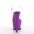Pleaser MOON-708LG Sandalia de Tacón Plataforma Transparente Lila EU-35 / US-5