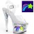 Pleaser MOON-708RSS Sandalia de Tacón Plataforma Transparente EU-35 / US-5