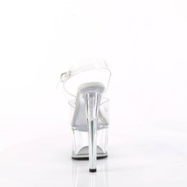 Pleaser PASSION-708 Sandalia de Tacón Plataforma Transparente EU-35 / US-5