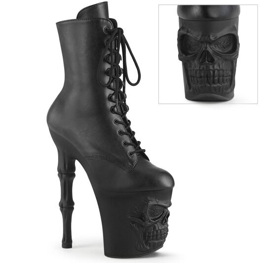 Pleaser RAPTURE-1020 Botín Plataforma Cuero Sintético Negro EU-36 / US-6