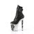Pleaser RAPTURE-1020STR-02 Botín Plataforma Cuero Sintético Negro EU-35 / US-5