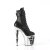 Pleaser RAPTURE-1020STR-02 Botín Plataforma Cuero Sintético Negro EU-35 / US-5