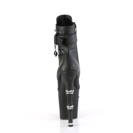 Pleaser RAPTURE-1020STR-LT Botín Plataforma Cuero Sintético Negro EU-35 / US-5