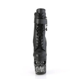 Pleaser RAPTURE-1020STR-LT Botín Plataforma Cuero Sintético Negro EU-37 / US-7