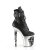 Pleaser RAPTURE-1020STR-LT Botín Plataforma Cuero Sintético Negro EU-40 / US-10