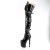 Pleaser RAPTURE-3028 Bota Alta Plataforma Charol Negro EU-37 / US-7