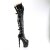 Pleaser RAPTURE-3028 Bota Alta Plataforma Charol Negro EU-38 / US-8