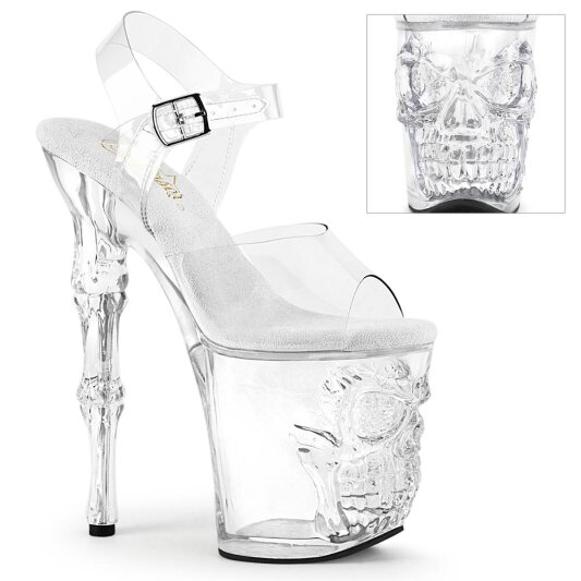 Pleaser RAPTURE-808 Sandalia de Tacón Plataforma Transparente EU-35 / US-5