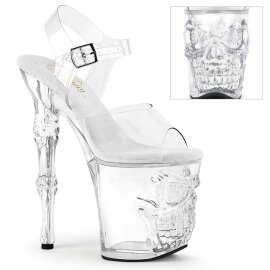 Pleaser RAPTURE-808 Sandalia de Tacón Plataforma Transparente EU-37 / US-7