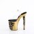 Pleaser RAPTURE-808-LT Sandalia de Tacón Plataforma Transparente Dorado EU-37 / US-7