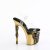 Pleaser RAPTURE-808-LT Sandalia de Tacón Plataforma Transparente Dorado EU-37 / US-7