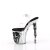 Pleaser RAPTURE-808-LT Sandalia de Tacón Plataforma Plata Transparente EU-35 / US-5