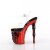 Pleaser RAPTURE-808-LT Sandalia de Tacón Plataforma Rojo Transparente EU-35 / US-5
