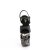 Pleaser RAPTURE-809-LT Sandalia de Tacón Plataforma Cuero Sintético Negro Plata EU-35 / US-5