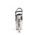 Pleaser RAPTURE-809-LT Sandalia de Tacón Plataforma Cuero Sintético Negro Plata EU-35 / US-5