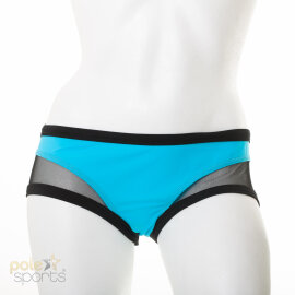 i-Style Pantalones Cortos Chic XS Azul Claro / Negro