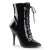 Pleaser SEDUCE-1020 Botín Charol Negro EU-37 / US-7