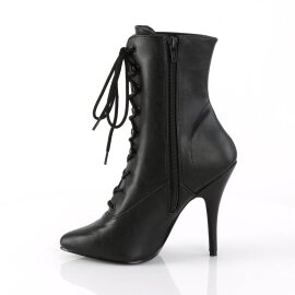 Pleaser SEDUCE-1020 Botín Cuero Sintético Negro EU-38 / US-8