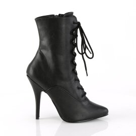 Pleaser SEDUCE-1020 Botín Cuero Sintético Negro EU-38 / US-8