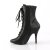 Pleaser SEDUCE-1020 Botín Cuero Sintético Negro EU-38 / US-8