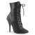 Pleaser SEDUCE-1020 Botín Cuero Sintético Negro EU-39 / US-9
