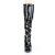 Pleaser SEDUCE-2000 Bota Charol Negro EU-37 / US-7