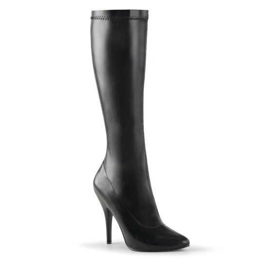 Pleaser SEDUCE-2000 Bota Cuero Sintético Negro EU-37 / US-7