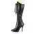 Pleaser SEDUCE-2024 Bota Cuero Sintético Negro EU-43 / US-13