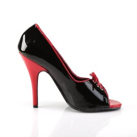 Pleaser SEDUCE-216 Tacones Charol Negro EU-40 / US-10