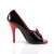 Pleaser SEDUCE-216 Tacones Charol Negro EU-40 / US-10