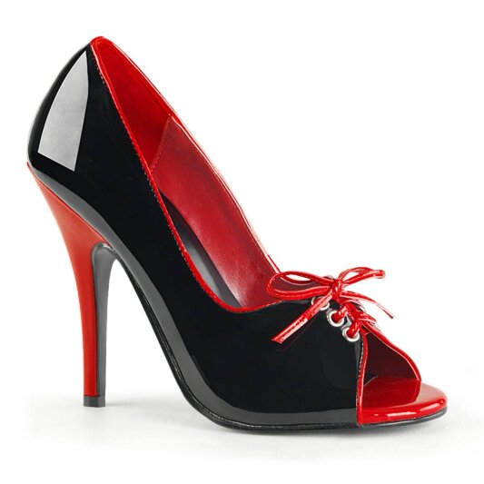 Pleaser SEDUCE-216 Tacones Charol Negro EU-35 / US-5