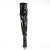Pleaser SEDUCE-3000 Bota Alta Charol Negro EU-38 / US-8