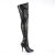 Pleaser SEDUCE-3000 Bota Alta Cuero Sintético Negro EU-37 / US-7