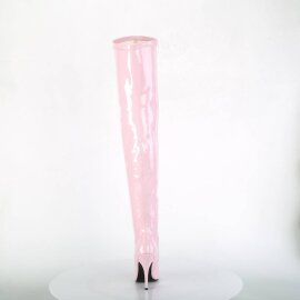 Pleaser SEDUCE-3000 Bota Alta Charol Rosa Claro EU-37 / US-7