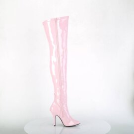 Pleaser SEDUCE-3000 Bota Alta Charol Rosa Claro EU-37 / US-7