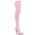 Pleaser SEDUCE-3000 Bota Alta Charol Rosa Claro EU-37 / US-7