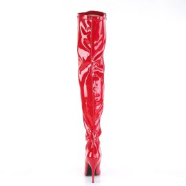 Pleaser SEDUCE-3000 Bota Alta Charol Rojo EU-41 / US-11