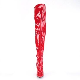 Pleaser SEDUCE-3000 Bota Alta Charol Rojo EU-37 / US-7
