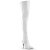 Pleaser SEDUCE-3000 Bota Alta Charol Blanco EU-37 / US-7
