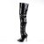Pleaser SEDUCE-3010 Bota Alta Charol Negro EU-43 / US-13