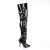 Pleaser SEDUCE-3010 Bota Alta Charol Negro EU-43 / US-13