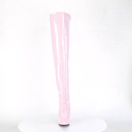 Pleaser SEDUCE-3010 Bota Alta Charol Rosa Claro EU-37 / US-7